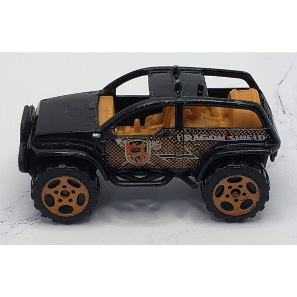 Matchbox 4X4 Buggy 1:64 Scale Diecast Black With Bronze 5 Spoke Oval Wheels - Picture 1 of 6